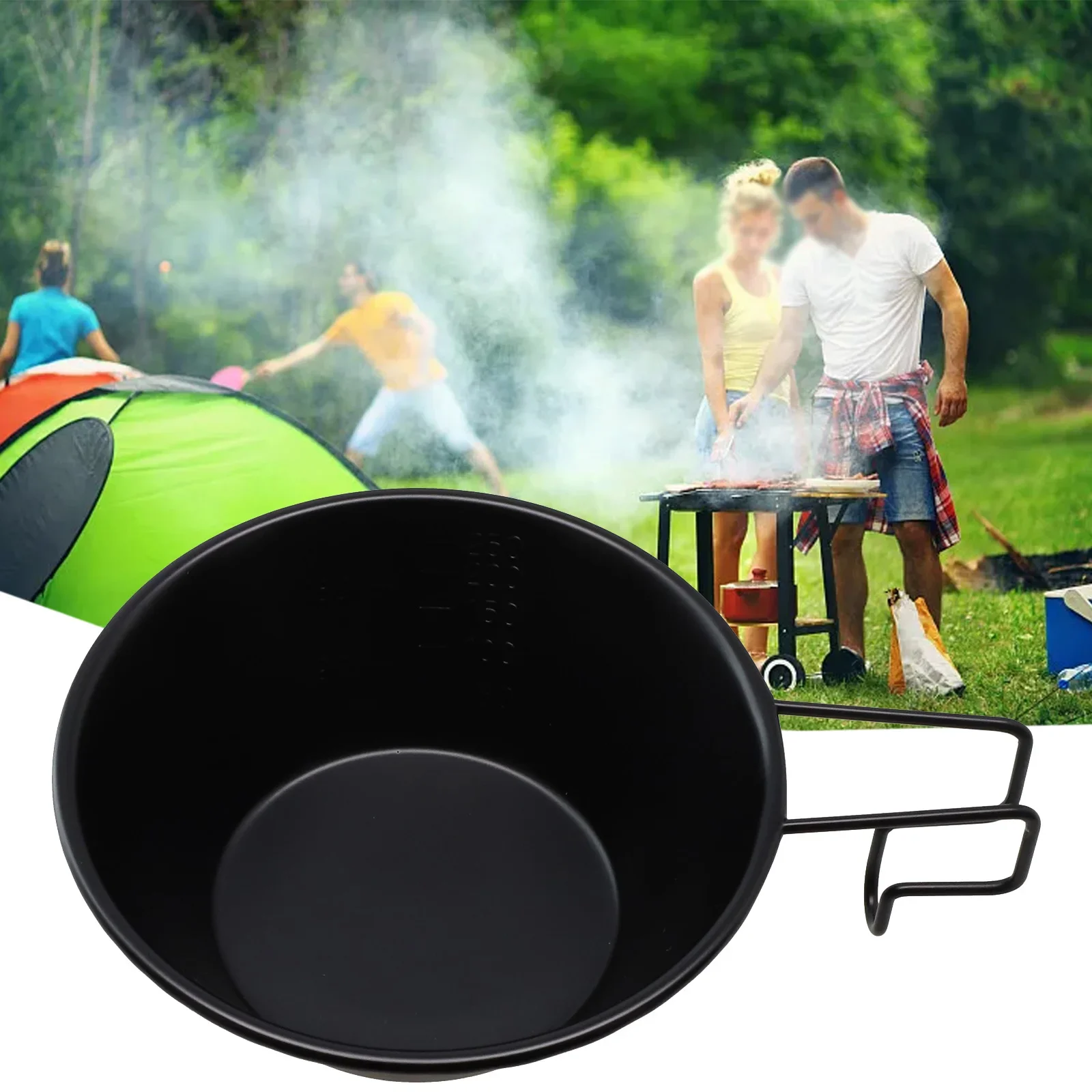 Non-Stick Camping Sierra Cup With Handle Tableware 304 Stainless Steel Outdoor Cookware Cooking Bowl Lightweight
Non-Stick Camping Sierra Cup With Handle Tableware 304 Stainless Steel Outdoor Cookware Cooking Bowl Lightweight