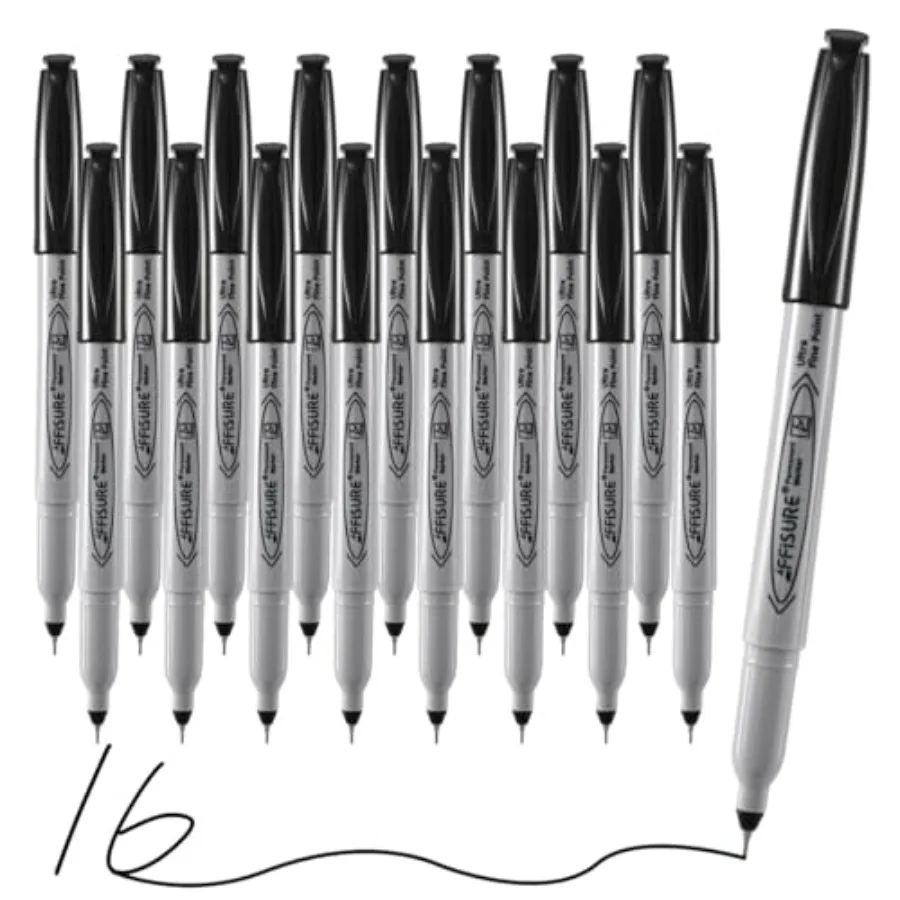 Permanent Markers, Ultra Fine Point,,16 Count, 0.4mm, Fine tip permanent marker set, quick dry, waterproof, fading resists, dur
Permanent Markers, Ultra Fine Point,,16 Count, 0.4mm, Fine tip permanent marker set, quick dry, waterproof, fading resists, dur