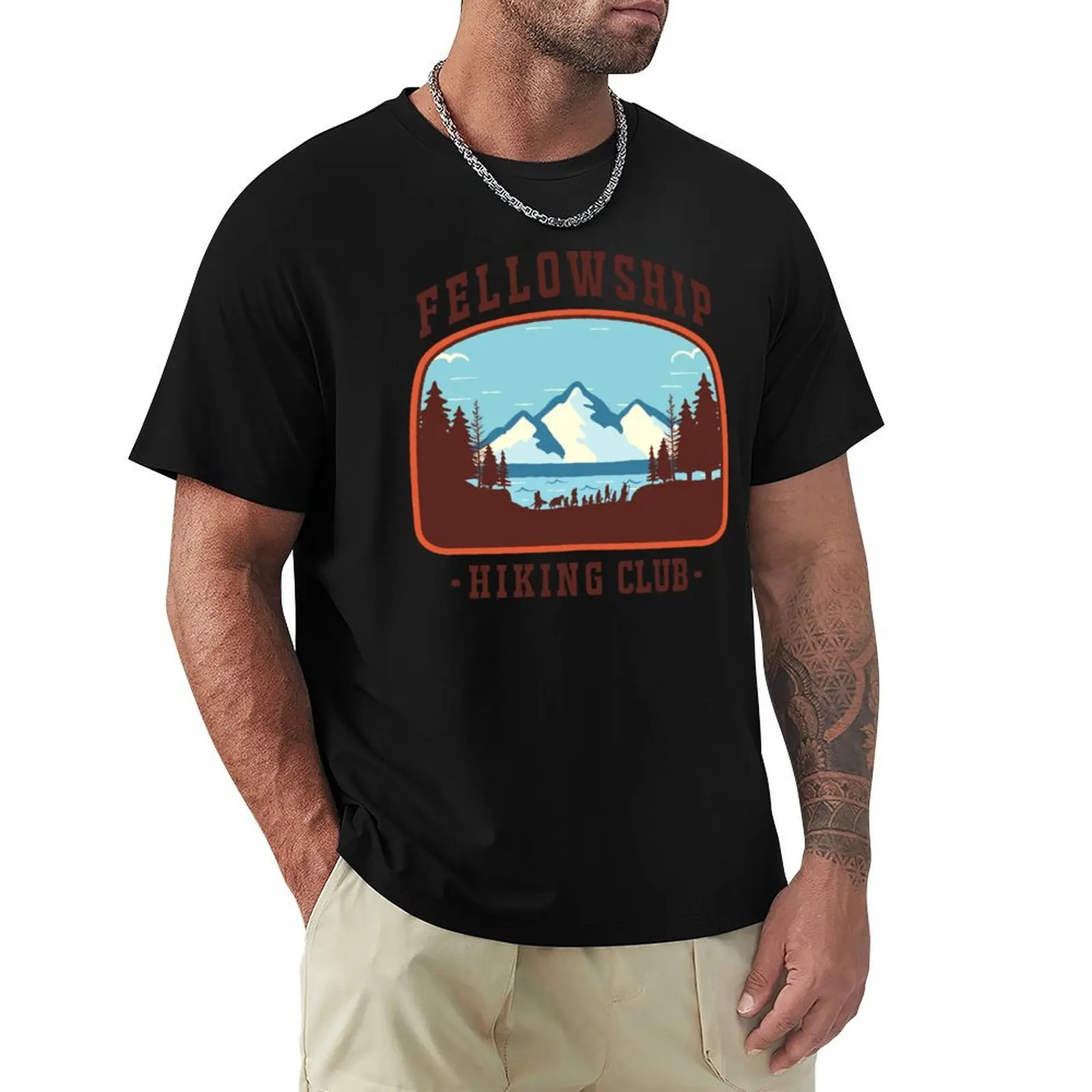 Fellowship Hiking Club T-Shirt animal prinfor boys sublime anime black t shirts for men
Fellowship Hiking Club T-Shirt animal prinfor boys sublime anime black t shirts for men