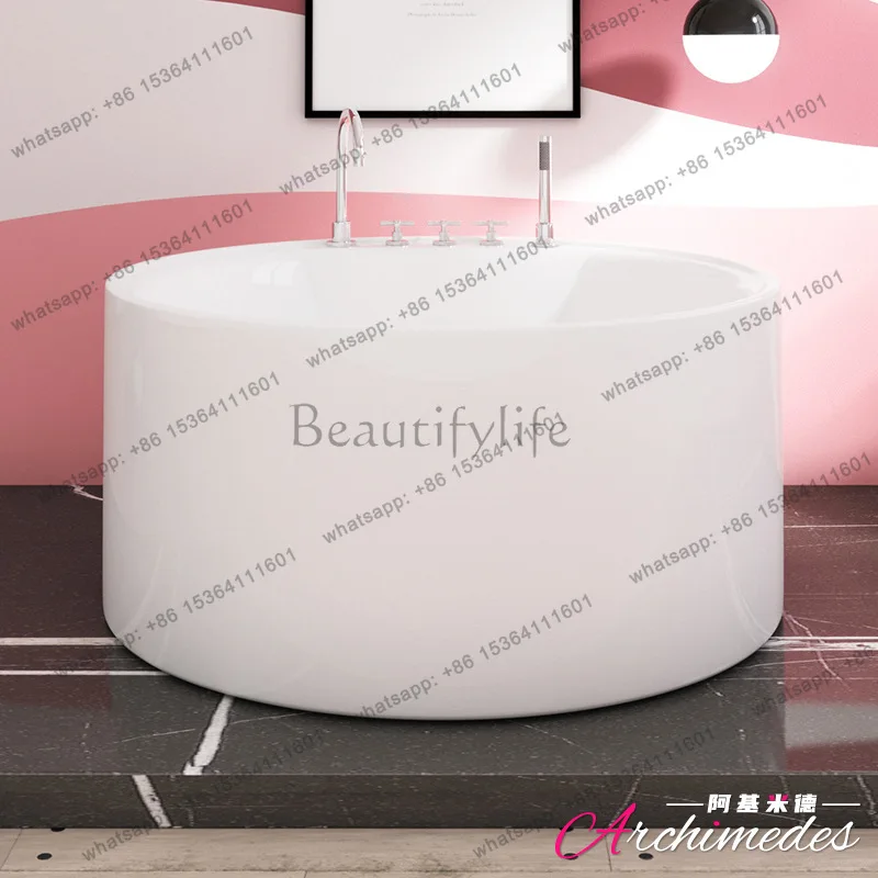 Foshan origin supply Round cylindrical integrated acrylic independent bathtub AJ-6012
Foshan origin supply Round cylindrical integrated acrylic independent bathtub AJ-6012