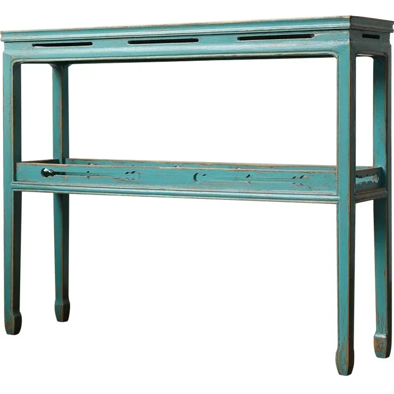 New Chinese-style entrance table simple solid wood antique furniture table cabinet long strip narrow edge few small shelf strip
New Chinese-style entrance table simple solid wood antique furniture table cabinet long strip narrow edge few small shelf strip