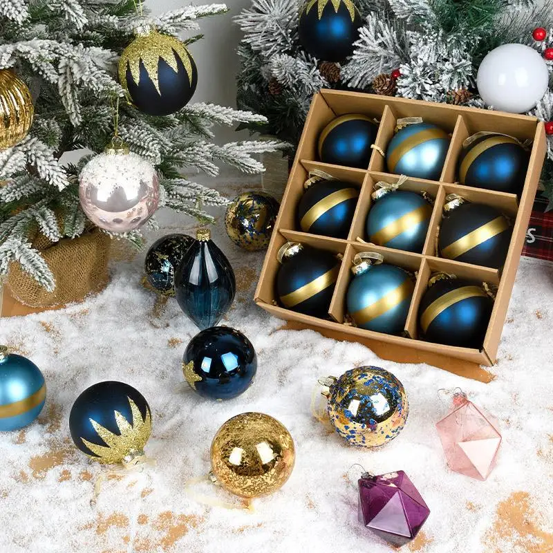 Christmas Decorations Boxed Sculptural Painted Glass Ball Ornaments Christmas Tree Decoration Accessories Scene Arrangement
Christmas Decorations Boxed Sculptural Painted Glass Ball Ornaments Christmas Tree Decoration Accessories Scene Arrangement