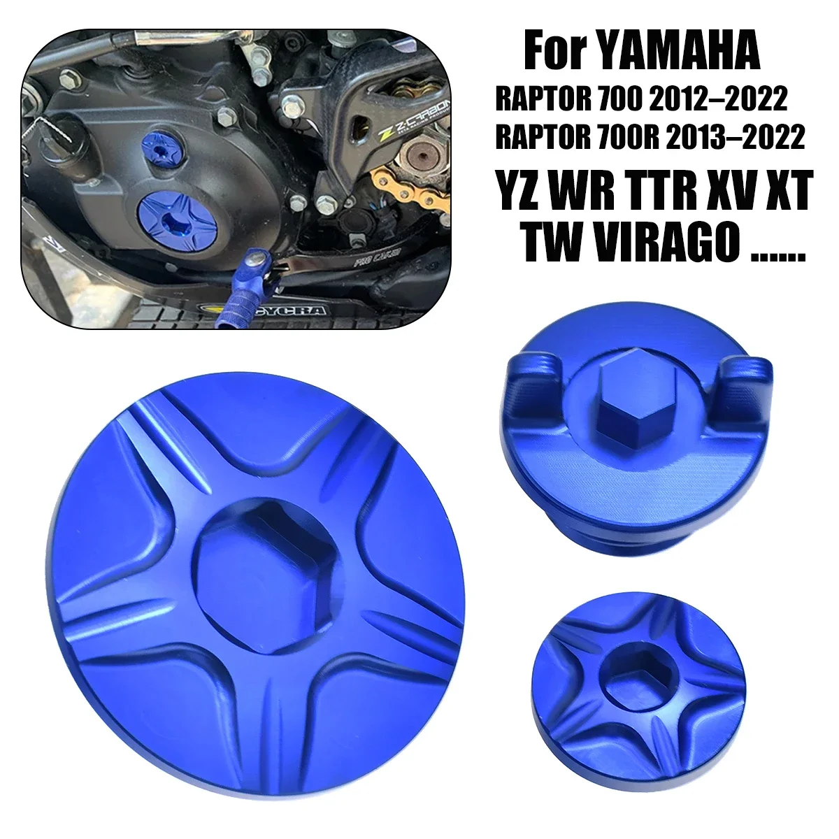 Motorcycle ATV CNC Engine Timing Cover Plug Cap For Yamaha YZ250F YZ450F YZ250FX YZ450FX WR250F WR450F YFZ450X YFZ450R 2010-2021
Motorcycle ATV CNC Engine Timing Cover Plug Cap For Yamaha YZ250F YZ450F YZ250FX YZ450FX WR250F WR450F YFZ450X YFZ450R 2010-2021