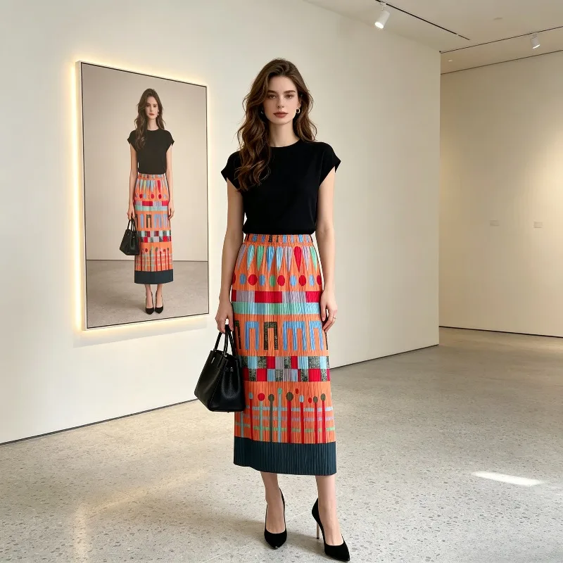 Miyake Pleated New 2026 Summer Women's Pleated Skirt Fashion Retro High Waist Slimming Commuter Bodycon Straight Skirt Pleat
Miyake Pleated New 2026 Summer Women's Pleated Skirt Fashion Retro High Waist Slimming Commuter Bodycon Straight Skirt Pleat