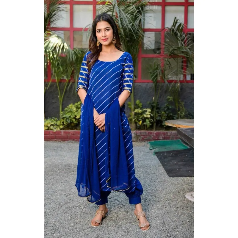 Blue Color Printed Kurta Palazzo with Dupatta Set Women Salwar Kameez Suit Dress
Blue Color Printed Kurta Palazzo with Dupatta Set Women Salwar Kameez Suit Dress