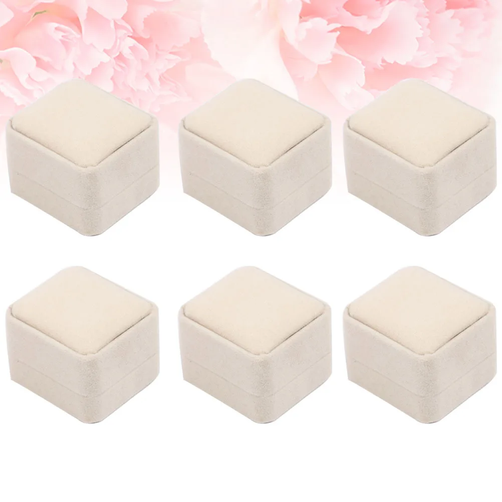 6 шт., фланелевая шкатулка для драгоценностей с кольцом, шикарный элегантный органайзер для ушей, шпилек, ожерелья, футляр для хранения, подарочная упаковка, фланелевая шкатулка для драгоценностей 
6 шт., фланелевая шкатулка для драгоценностей с кольцом, шикарный элегантный органайзер для ушей, шпилек, ожерелья, футляр для хранения, подарочная упаковка, фланелевая шкатулка для драгоценностей