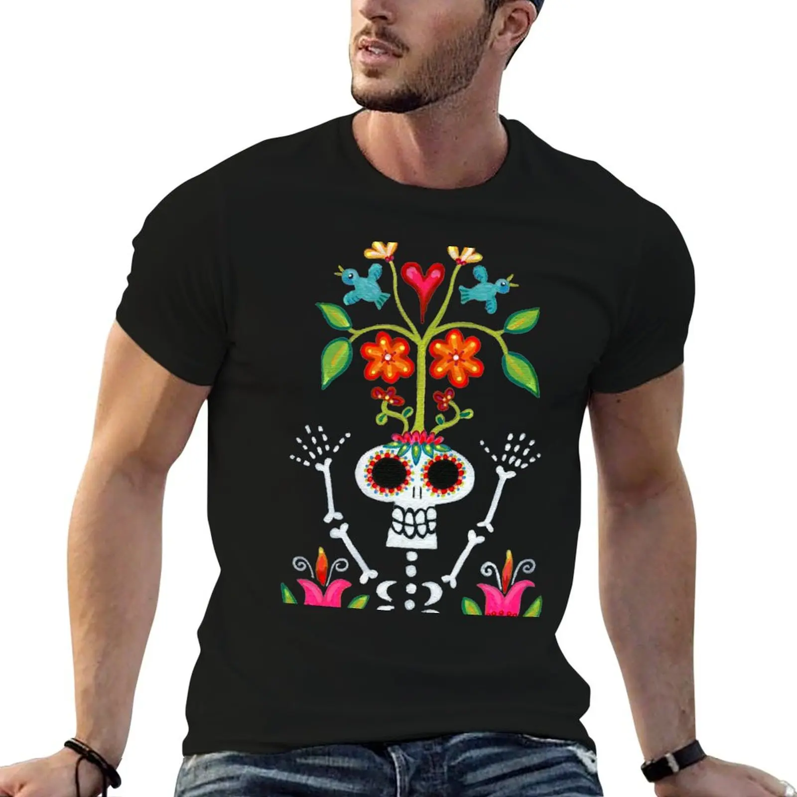 Happy Skelly with Tree T-Shirt cotton tshirt 100% t shirt for man 100 percent cotton t shirts for man pack cotton T-shirt
Happy Skelly with Tree T-Shirt cotton tshirt 100% t shirt for man 100 percent cotton t shirts for man pack cotton T-shirt