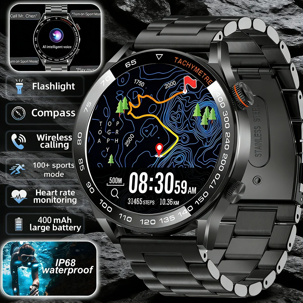 2026 Outdoors Military Sports SmartWatch Men RIDE Run trackr Swim Bluetooth call Compass Altimeter Fitness Trackr Smartwat GPS
2026 Outdoors Military Sports SmartWatch Men RIDE Run trackr Swim Bluetooth call Compass Altimeter Fitness Trackr Smartwat GPS