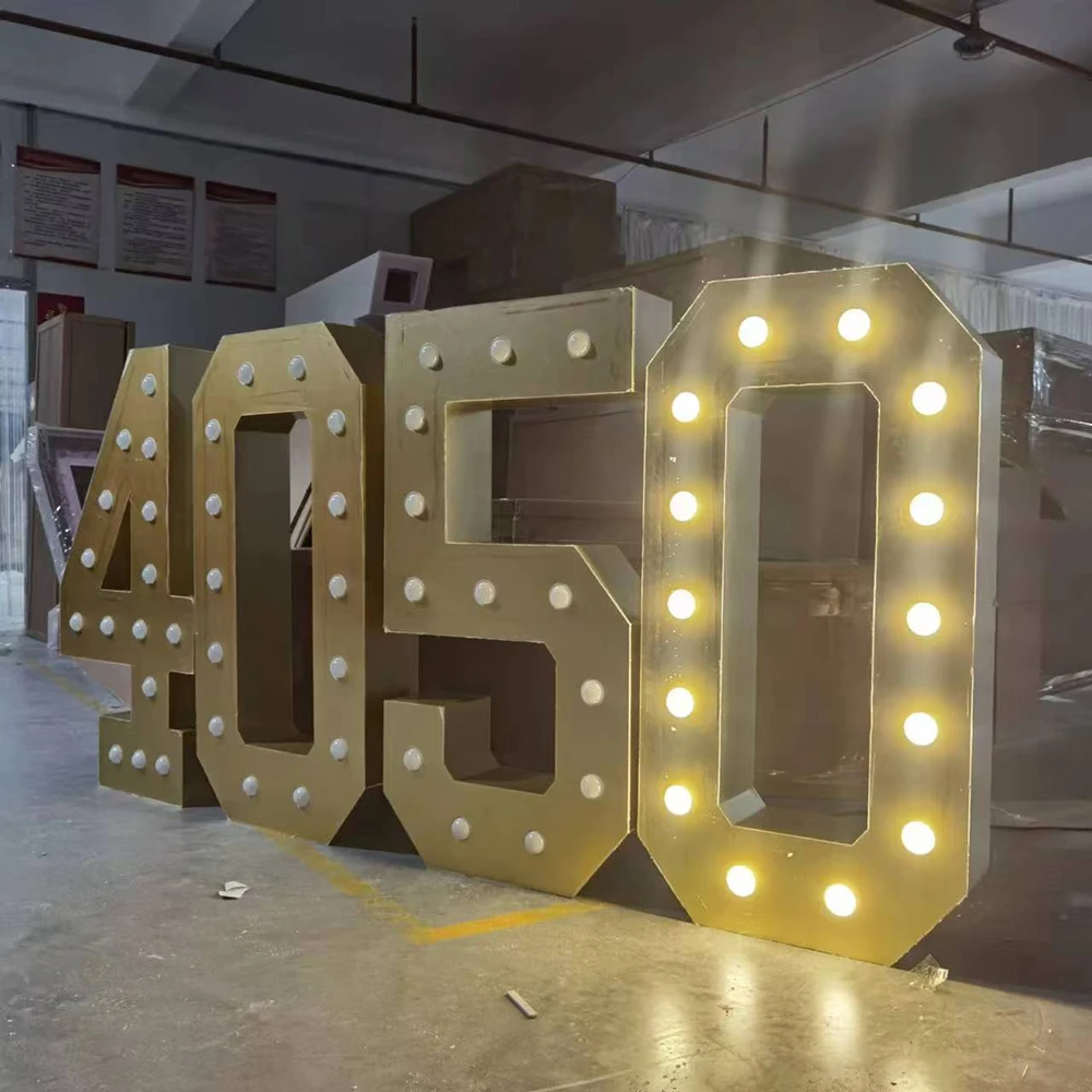 Wedding Numbers Gold Color Customized Size Wedding Metal Stainless Mirror Stage Backdrop For Birthday
Wedding Numbers Gold Color Customized Size Wedding Metal Stainless Mirror Stage Backdrop For Birthday