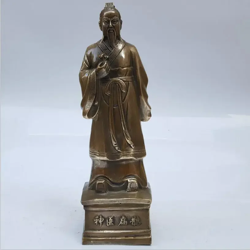 Manufacturers selling antique bronze copper Bian Que portrait old doctor Bian Que.
Manufacturers selling antique bronze copper Bian Que portrait old doctor Bian Que.