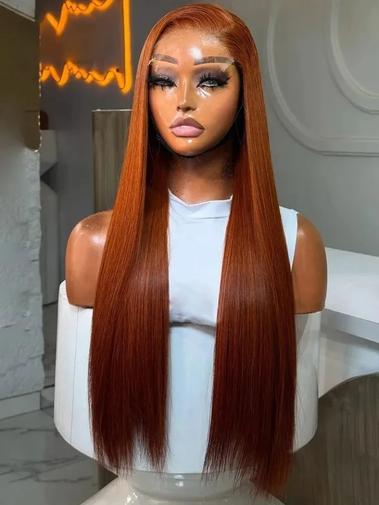 Мягкий медный парик из синтетического волокна 13x4 HD Ginger Straight Lace Front, термостойкий, без клея, для повседневного использования и косплея, распродажа
Мягкий медный парик из синтетического волокна 13x4 HD Ginger Straight Lace Front, термостойкий, без клея, для повседневного использования и косплея, распродажа