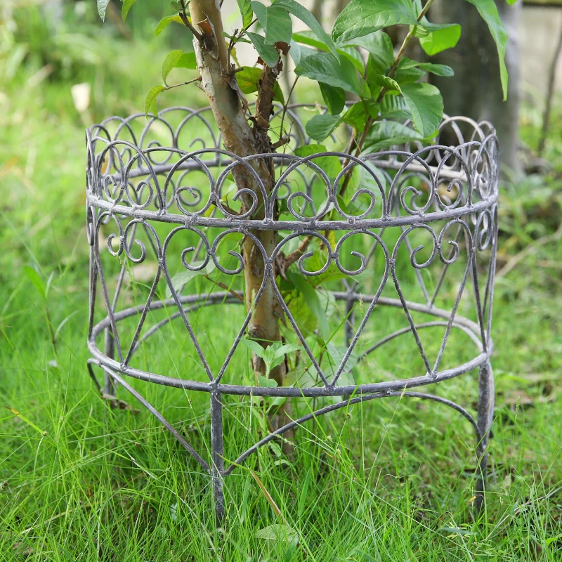 Vintage Wrought Iron Bracket with Clematis Design: Full Circle Climbing Vine Frame for Fence Partition, Ideal for Courtyard and
Vintage Wrought Iron Bracket with Clematis Design: Full Circle Climbing Vine Frame for Fence Partition, Ideal for Courtyard and