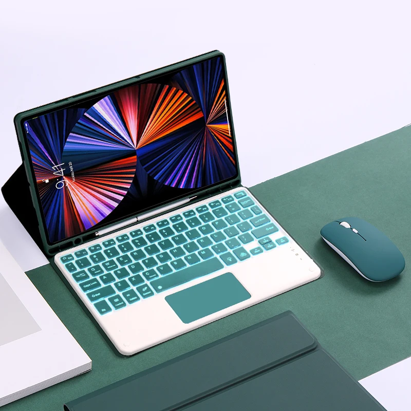 Клавиатура с подсветкой и Bluetooth, для IPad Air 5 5-го поколения 2022 Air 4 2020 10,9 дюйма, сенсорная панель, испанская клавиатура, чехлы 
Клавиатура с подсветкой и Bluetooth, для IPad Air 5 5-го поколения 2022 Air 4 2020 10,9 дюйма, сенсорная панель, испанская клавиатура, чехлы