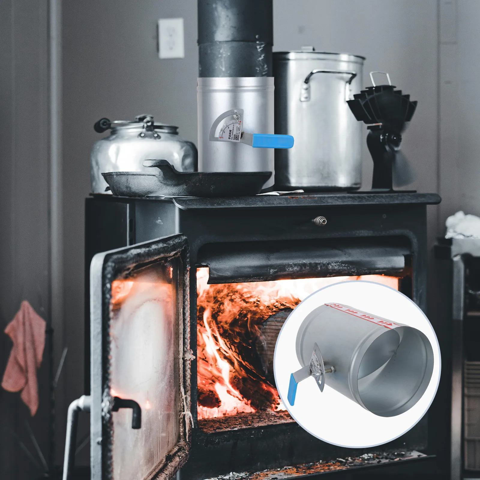 Stainless Steel Airflow Control Valve Manual Air Damper Valve Fireplace Duct Volume Damper Hvac Balancing System Backflow
Stainless Steel Airflow Control Valve Manual Air Damper Valve Fireplace Duct Volume Damper Hvac Balancing System Backflow