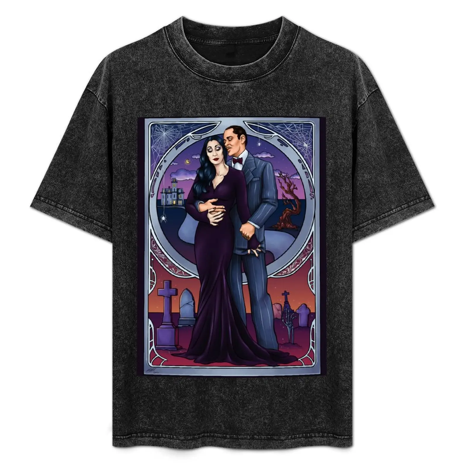 Mr and Mrs Addams T-Shirt Basic Casual Short Sleeve Cotton Shirt
Mr and Mrs Addams T-Shirt Basic Casual Short Sleeve Cotton Shirt