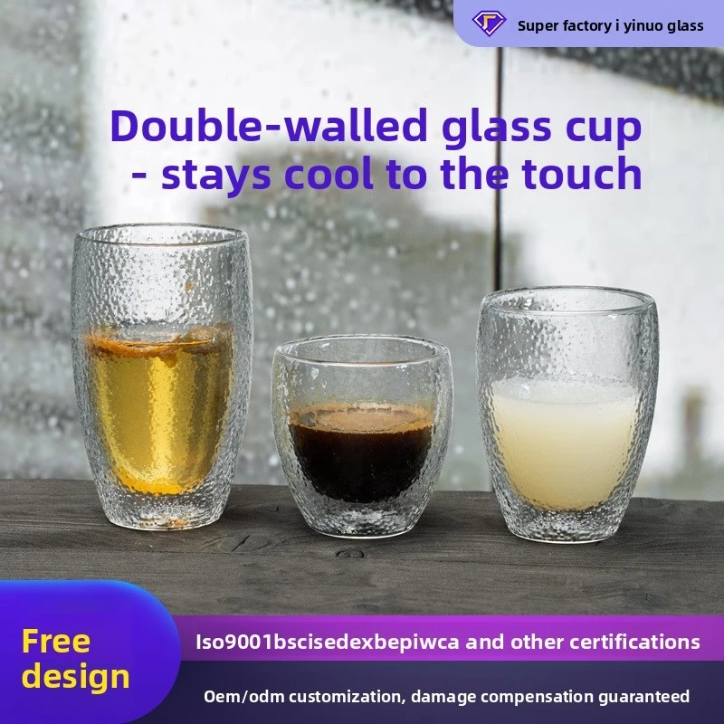 Double-walled, high-temperature resistant, high borosilicate glass coffee cups, customizable.
Double-walled, high-temperature resistant, high borosilicate glass coffee cups, customizable.