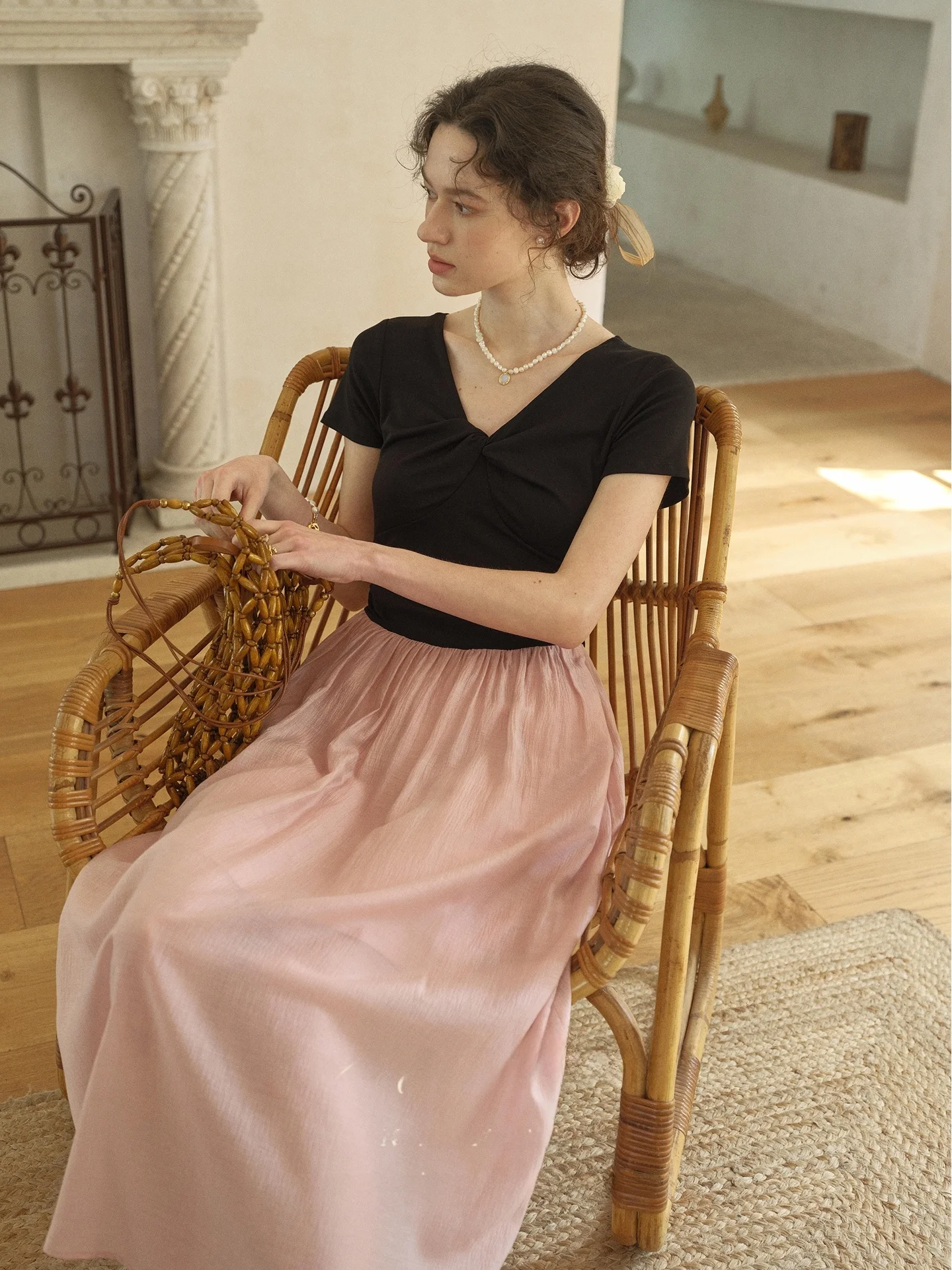 SimpleRetro Summer Short Sleeve Waist-Cinching Dress Pink Splice Women's Dress French Style Soft Rayon Blend A-Line Skirt
SimpleRetro Summer Short Sleeve Waist-Cinching Dress Pink Splice Women's Dress French Style Soft Rayon Blend A-Line Skirt
