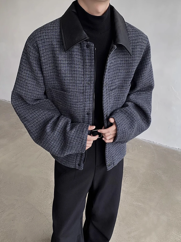 Men's Winter Jaet Plaid Texture ort Leather Collar American Retro Sle Youth Faion Windproof Thiened Outerwear
Men's Winter Jaet Plaid Texture ort Leather Collar American Retro Sle Youth Faion Windproof Thiened Outerwear