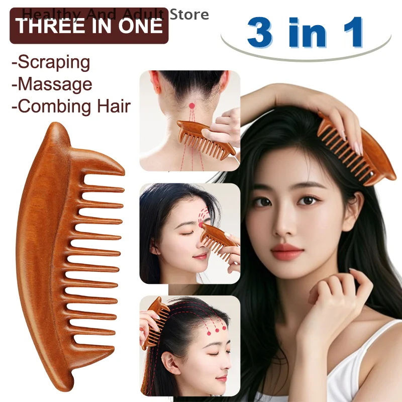 Dense Toothed Sandalwood Comb Scalp Meridian Massager Anti-static Natural Wooden Massage Comb For Luxurious Hair Care
Dense Toothed Sandalwood Comb Scalp Meridian Massager Anti-static Natural Wooden Massage Comb For Luxurious Hair Care