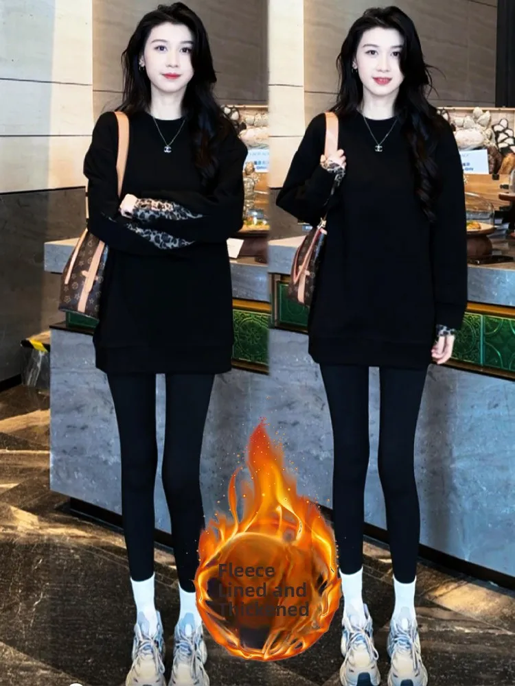 Thiened Fce Long Sve Hoodie Women's Casual Loose Top Faionable Autumn Winter New Sle Color Blo Design Sweatirt
Thiened Fce Long Sve Hoodie Women's Casual Loose Top Faionable Autumn Winter New Sle Color Blo Design Sweatirt