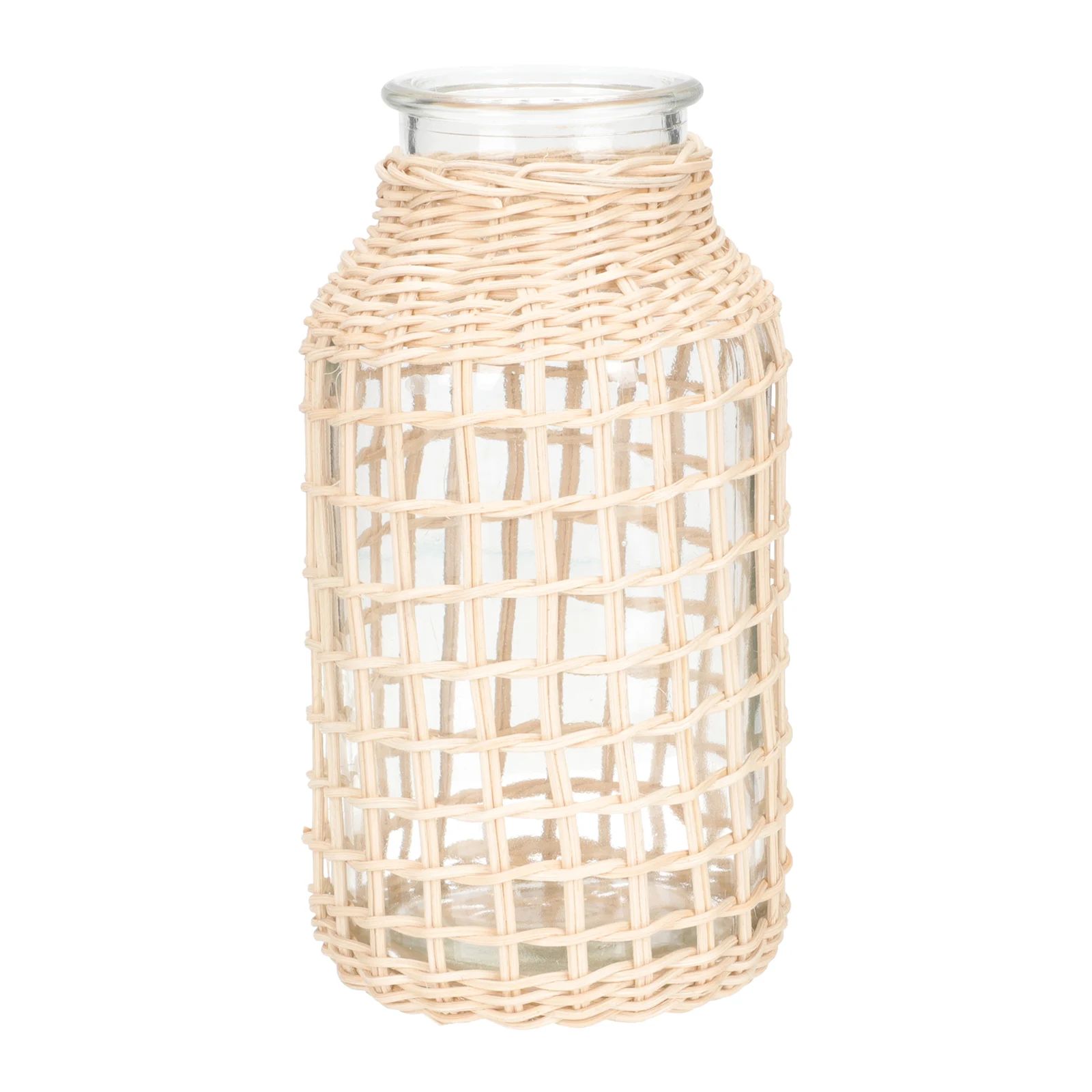 Rattan Glass Floral Containers Decorative Woven Flower Vase Home Office Plants Container Creative Vase Japanese Woven Style
Rattan Glass Floral Containers Decorative Woven Flower Vase Home Office Plants Container Creative Vase Japanese Woven Style