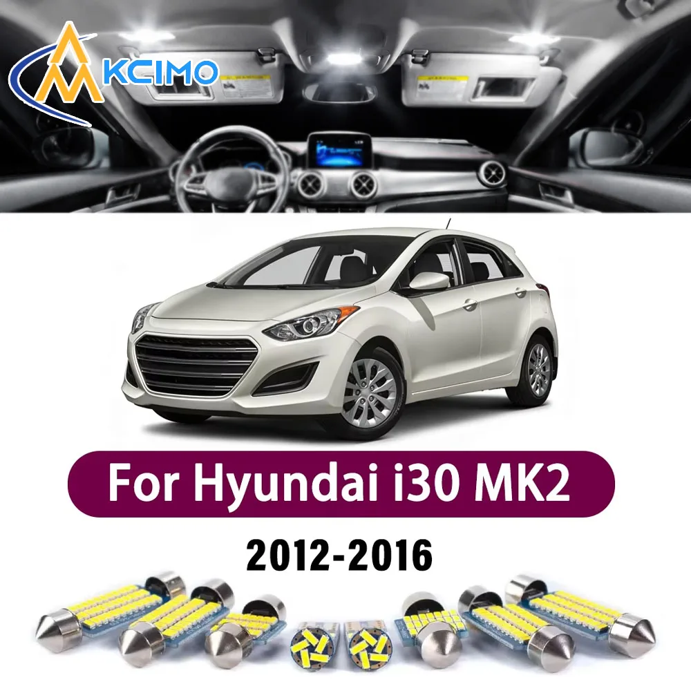 High Lumen CANBUS Error Free LED Interior Light Kit For Hyundai i30 MK2 2012-2016 Map Trunk Reading Dome Lamp Bulbs Set
High Lumen CANBUS Error Free LED Interior Light Kit For Hyundai i30 MK2 2012-2016 Map Trunk Reading Dome Lamp Bulbs Set