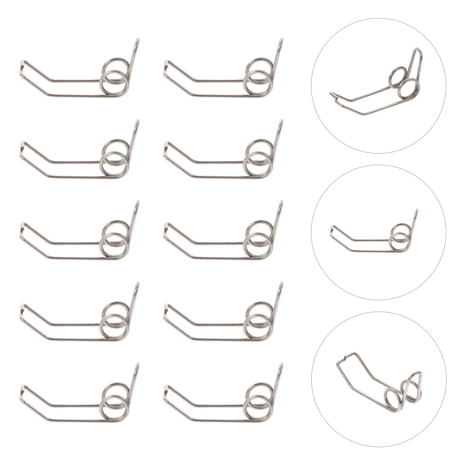 10pcs Trumpet Watergate Key Springs Replacement Drain Clique Accessories Iron Material For Most Trumpets Small Silver
10pcs Trumpet Watergate Key Springs Replacement Drain Clique Accessories Iron Material For Most Trumpets Small Silver