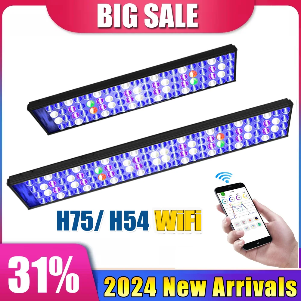 PopBloom Marine Aquarium Light for 60cm-180cm Fishbowl Light Full Spectrum Aquarium Lamp for Reef Coral Aquarium Fishing Light
PopBloom Marine Aquarium Light for 60cm-180cm Fishbowl Light Full Spectrum Aquarium Lamp for Reef Coral Aquarium Fishing Light