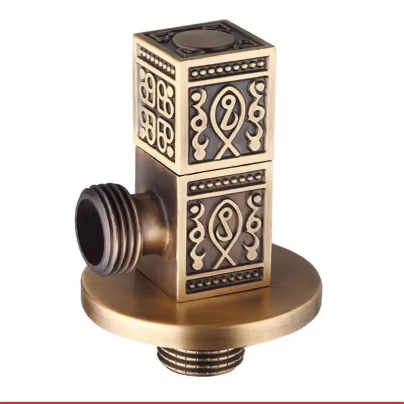 Antique Carved Angle Valve Brass Wall Mount Angle Valve for Toilet Universal Stop Water Triangle Valve for Faucet and Toilet
Antique Carved Angle Valve Brass Wall Mount Angle Valve for Toilet Universal Stop Water Triangle Valve for Faucet and Toilet