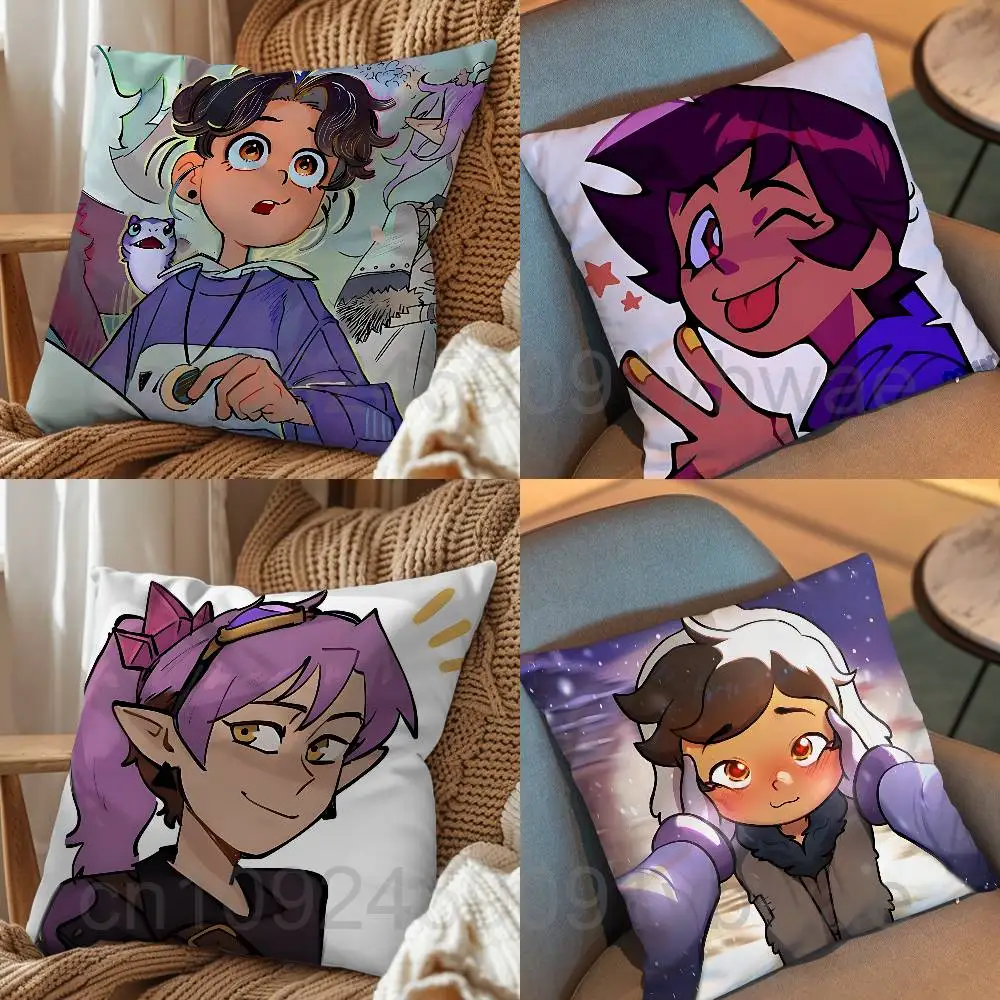 Luz Noceda Amity Blight Owl House Pillow Case Anti-dustmite Pillowcase Invisible zipper silky short plush Sofa cushion cover
Luz Noceda Amity Blight Owl House Pillow Case Anti-dustmite Pillowcase Invisible zipper silky short plush Sofa cushion cover
