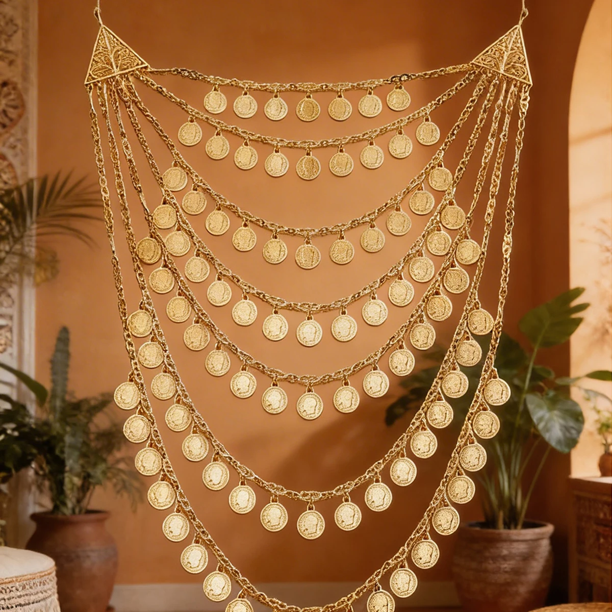 Jewelry Coin Tassel Ethnic Waist Chains Dance Dress Party Accessories Gold Color Coin Body Jewelry
Jewelry Coin Tassel Ethnic Waist Chains Dance Dress Party Accessories Gold Color Coin Body Jewelry