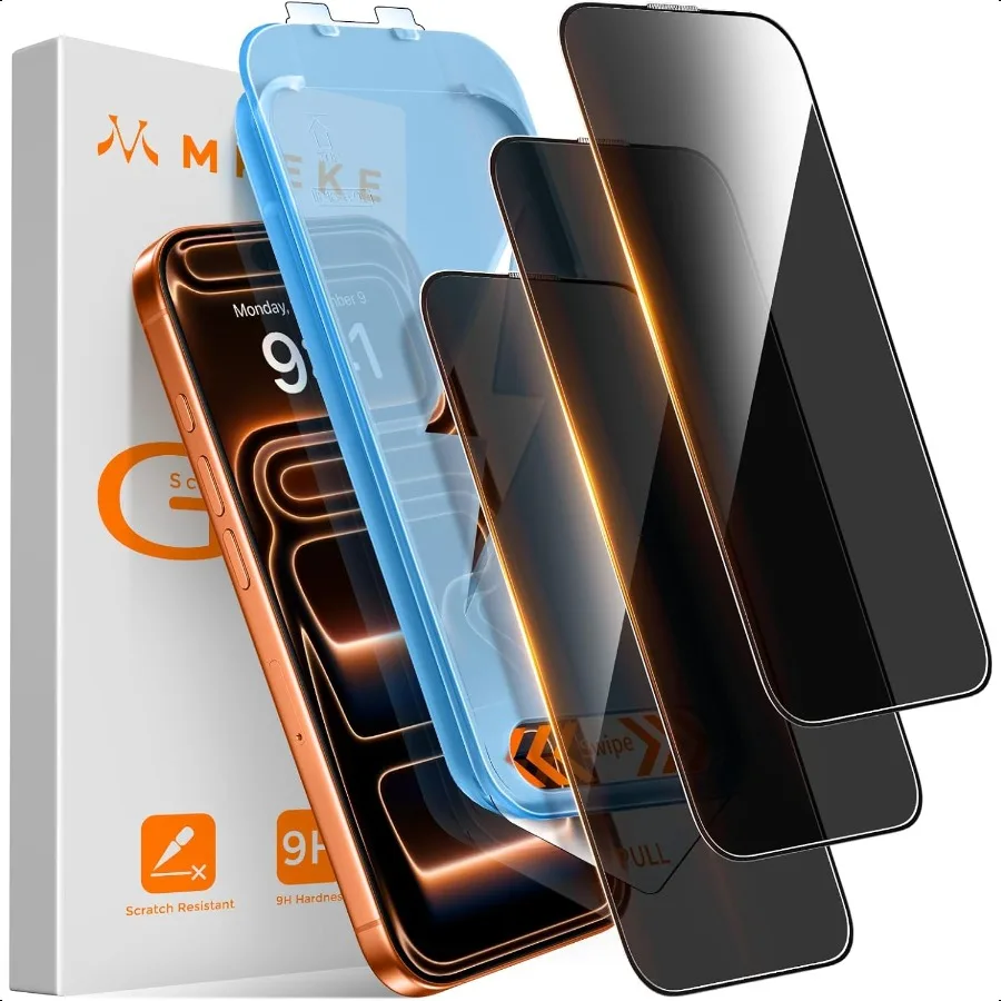 Для iPhone 17 Pro Max Защитная пленка для экрана, 3 упаковки, 25 антишпионских автоустановки, защитная пленка для экрана 9H + Hardn Full Edg
Для iPhone 17 Pro Max Защитная пленка для экрана, 3 упаковки, 25 антишпионских автоустановки, защитная пленка для экрана 9H + Hardn Full Edg