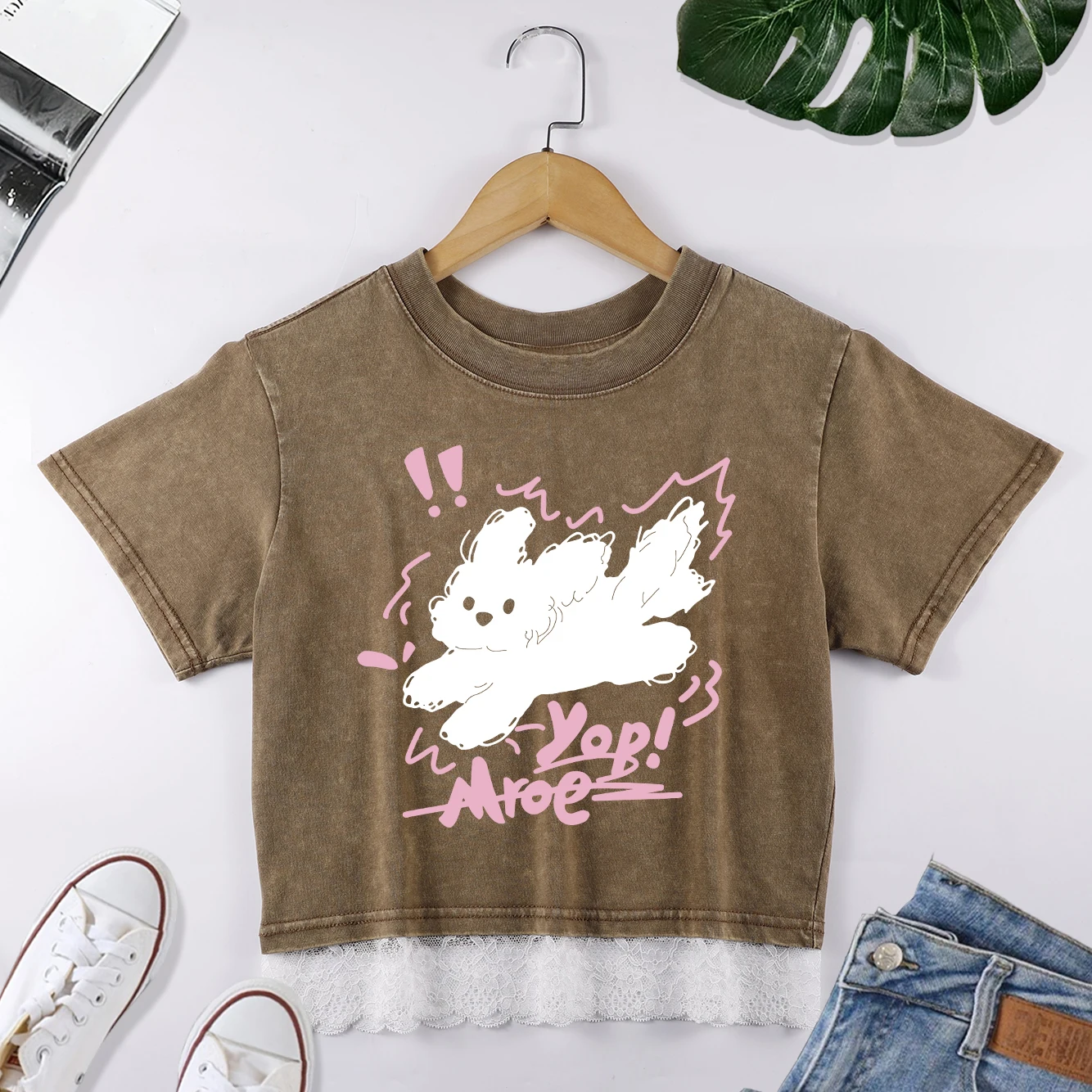 Укороченные укороченные рубашки Happy Little Dog, женская модная футболка, летняя кружевная одежда с круглым вырезом, повседневный хлопковый креативный топ
Укороченные укороченные рубашки Happy Little Dog, женская модная футболка, летняя кружевная одежда с круглым вырезом, повседневный хлопковый креативный топ