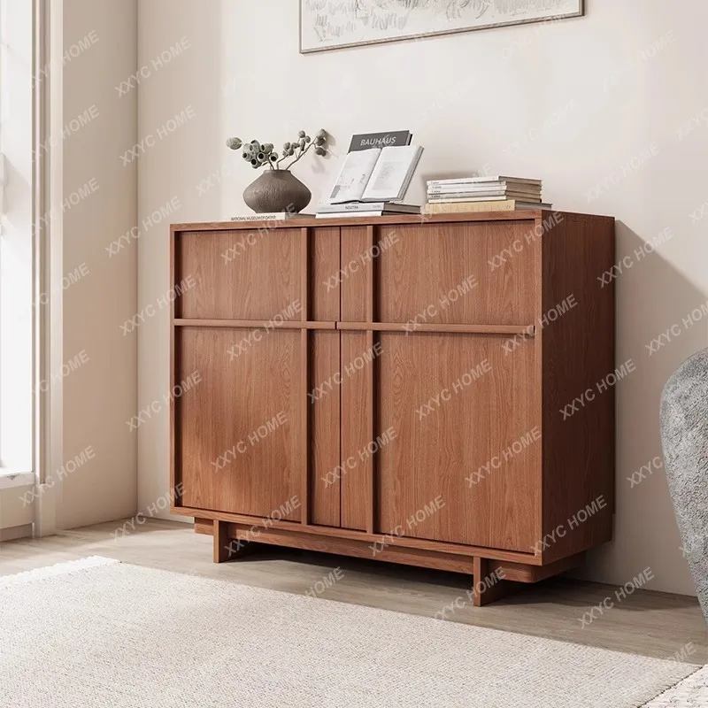 L Solid wood dining side medieval cabinet, simple storage against the wall, living room entrance storage cabinet
L Solid wood dining side medieval cabinet, simple storage against the wall, living room entrance storage cabinet
