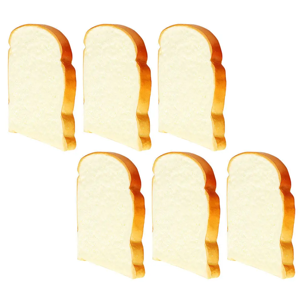 6Pcs European Style Toast Models Fake Bread Slices for Bakery Photo Props Classroom Projects Games Toast
6Pcs European Style Toast Models Fake Bread Slices for Bakery Photo Props Classroom Projects Games Toast