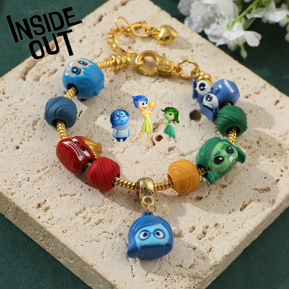New Disney Inside Out 2 Bracelet Cartoon Beaded Hand Chain Metal Alloy Couple DIY Bracelet Beaded Jewelry Accessories Gifts
New Disney Inside Out 2 Bracelet Cartoon Beaded Hand Chain Metal Alloy Couple DIY Bracelet Beaded Jewelry Accessories Gifts