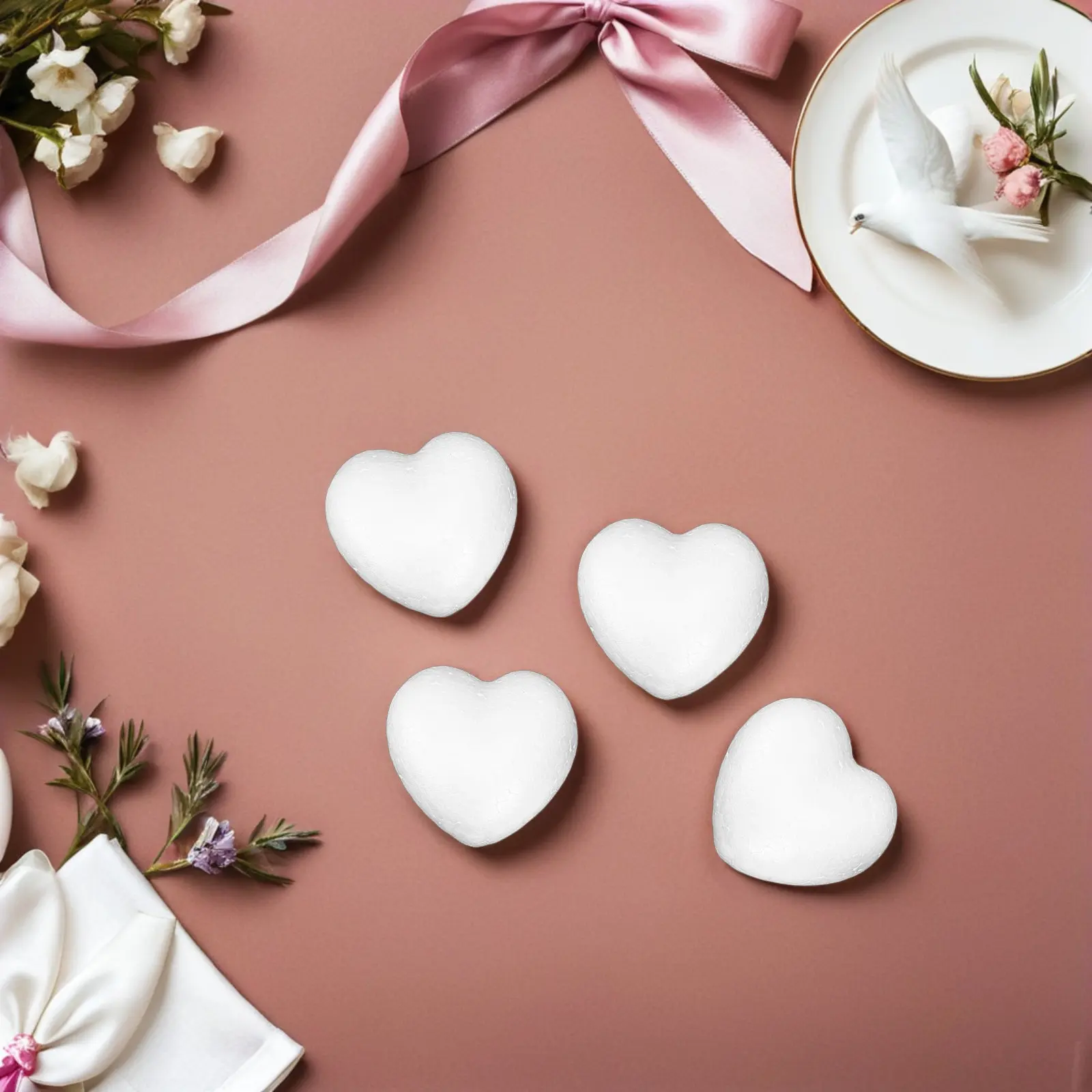 20Pcs Smooth Foam Heart Balls DIY Unfinished Craft Material for Adults Painting Embellishing Wedding Valentine Party Decor
20Pcs Smooth Foam Heart Balls DIY Unfinished Craft Material for Adults Painting Embellishing Wedding Valentine Party Decor