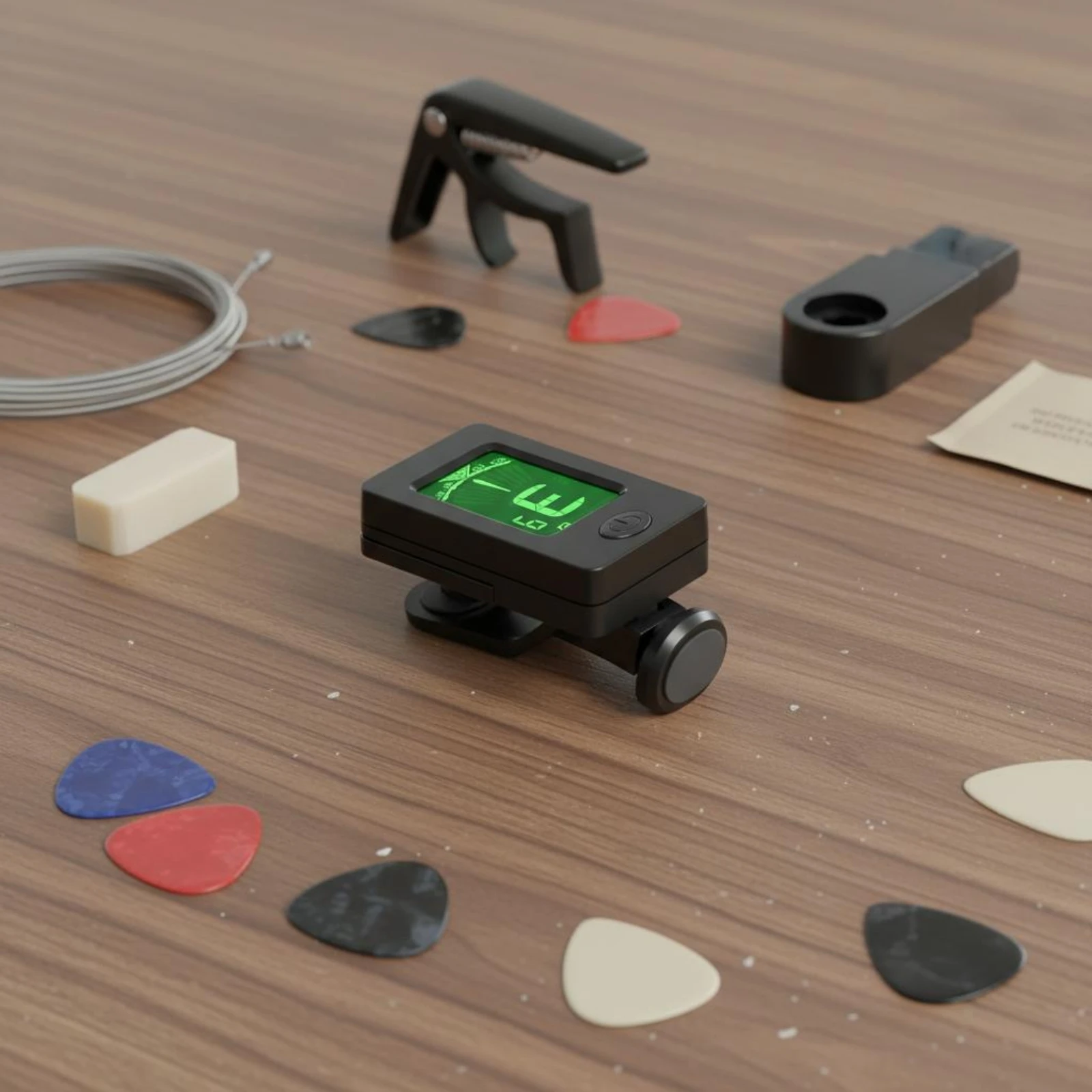 Digital Snap-on Tuner Green Backlight Snap-on Tuner Guitar Capo Backlit Display Guitar Picks Marbled Colors
Digital Snap-on Tuner Green Backlight Snap-on Tuner Guitar Capo Backlit Display Guitar Picks Marbled Colors