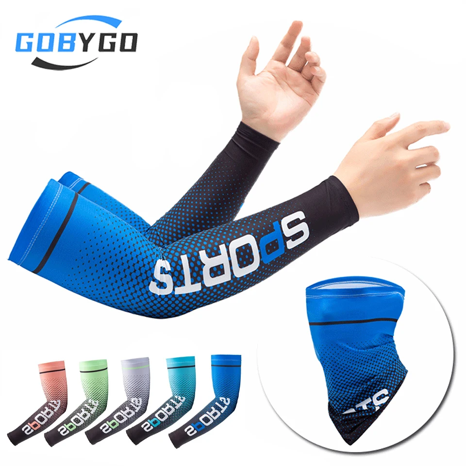 GOBYGO Summer Ice Sleeve Bicycle Bandana Mask Ice Silk Breathable Fishing Sun Shade Arm Sleeve Sun Protection Cycling Sleeve
GOBYGO Summer Ice Sleeve Bicycle Bandana Mask Ice Silk Breathable Fishing Sun Shade Arm Sleeve Sun Protection Cycling Sleeve