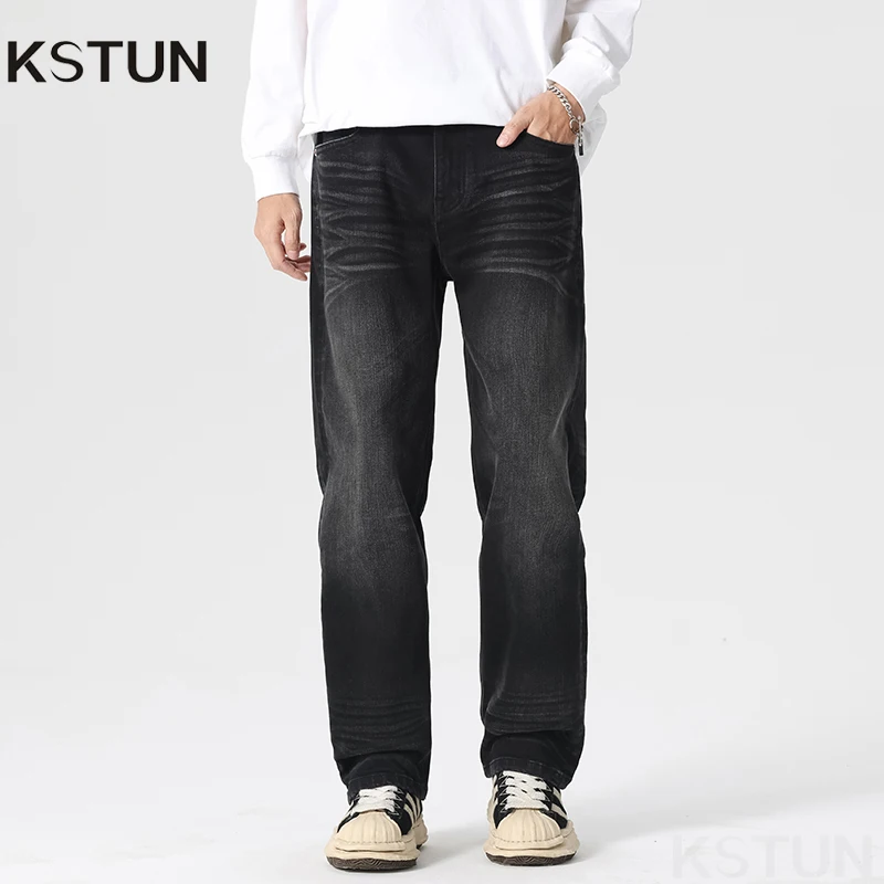 KSTUN 2025 Autumn Black Jeans Men Loose Straight Stretch Denim Pants Men's Clothing Full Length Trousers For Men Big Size 40
KSTUN 2025 Autumn Black Jeans Men Loose Straight Stretch Denim Pants Men's Clothing Full Length Trousers For Men Big Size 40