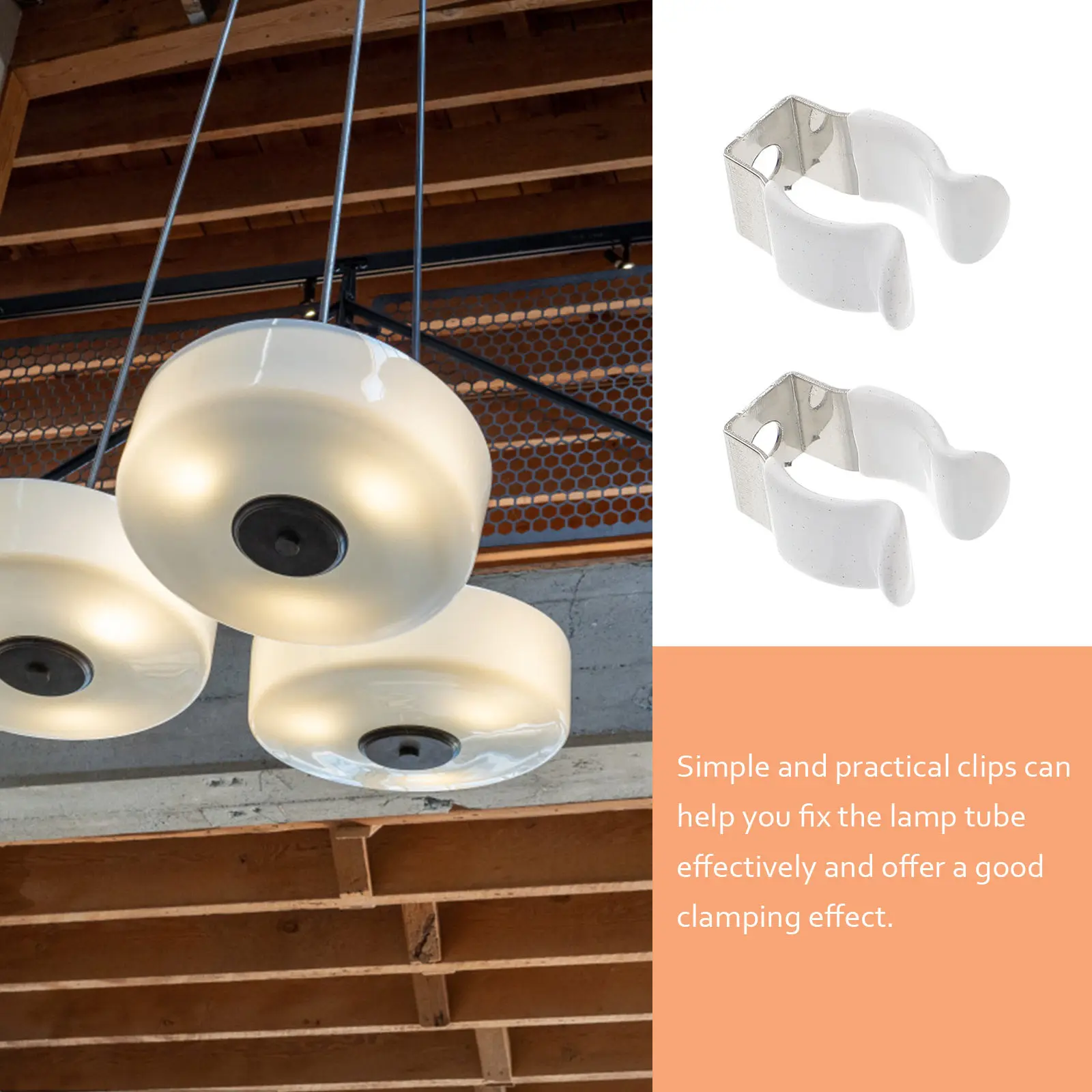 10Pcs U Bracket Light Tube Clamps Stainless Steel Metal Clip Holder Plastic Protected Lamp Fixing Support U Bracket
10Pcs U Bracket Light Tube Clamps Stainless Steel Metal Clip Holder Plastic Protected Lamp Fixing Support U Bracket