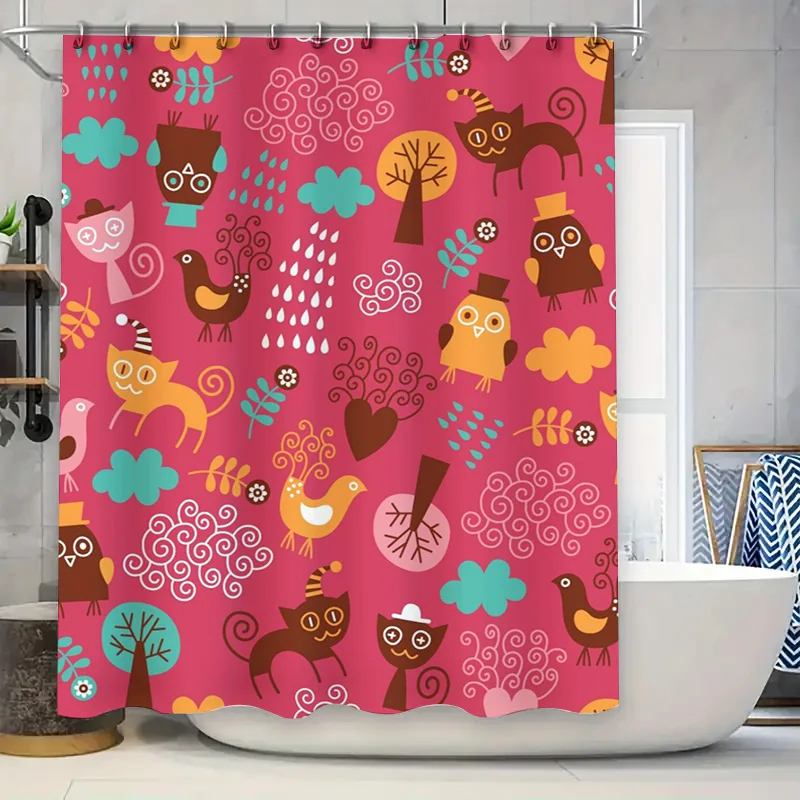 Красочная занавеска для душа с животным принтом, домашний декор, водонепроницаемая ткань для украшения ванной комнаты, размер, настраиваемый
Красочная занавеска для душа с животным принтом, домашний декор, водонепроницаемая ткань для украшения ванной комнаты, размер, настраиваемый