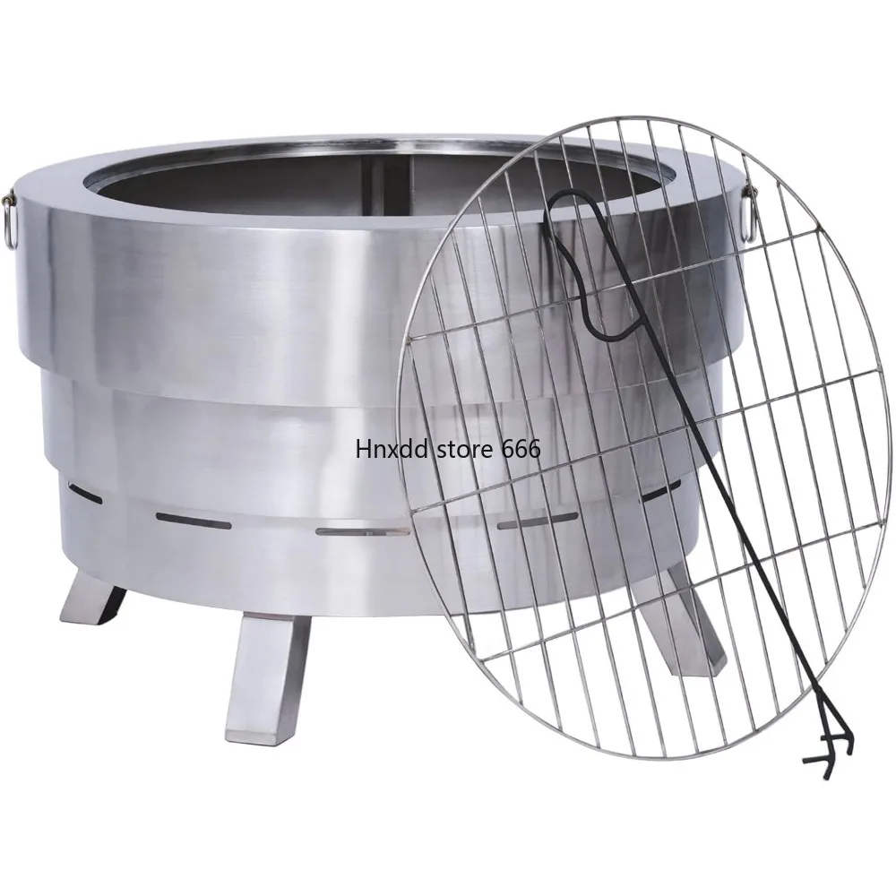 Felix Square 304 Stainless Steel Collapsible Outdoor Firepit Outside Wood Burning Firepit Bonfire with Grill Silver
Felix Square 304 Stainless Steel Collapsible Outdoor Firepit Outside Wood Burning Firepit Bonfire with Grill Silver