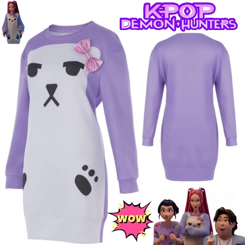 KPop охотники на демонов Mira Rumi Abby Saja, милые пижамы с героями мультфильмов, удобная мягкая домашняя одежда для девочек, карнавальный костюм для вечеринки
KPop охотники на демонов Mira Rumi Abby Saja, милые пижамы с героями мультфильмов, удобная мягкая домашняя одежда для девочек, карнавальный костюм для вечеринки