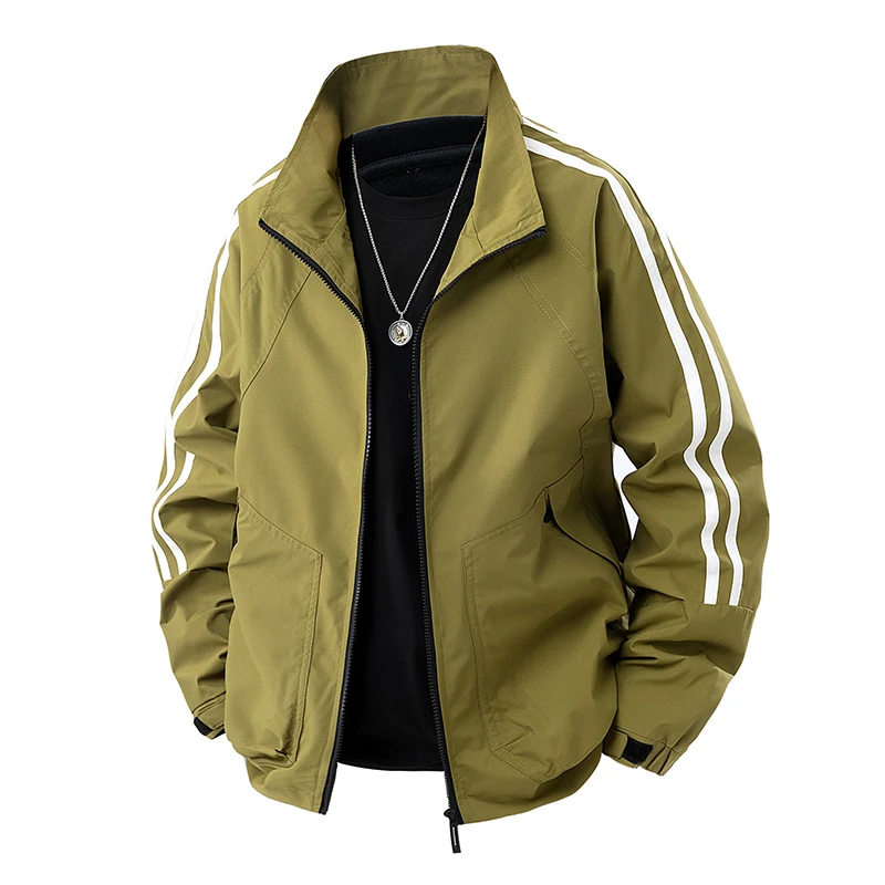 New Spring Autumn Long Sve Jaet Loose Fit Thin Waterproof Windproof American Sle Collar ex Outerwear Faion Urban
New Spring Autumn Long Sve Jaet Loose Fit Thin Waterproof Windproof American Sle Collar ex Outerwear Faion Urban