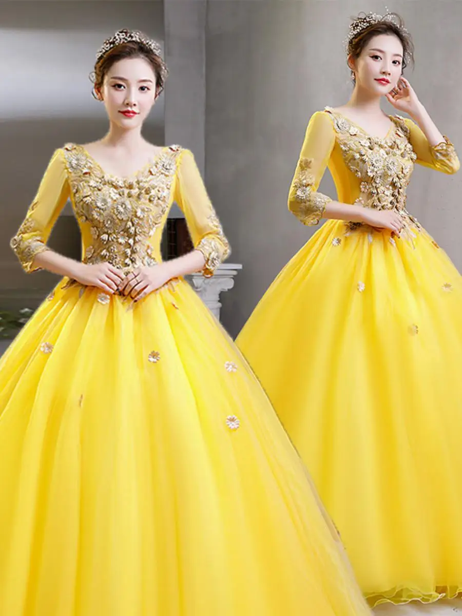 Long Sequin Skirt Student Performance Song Hostess Gown Puffy Skirt Tulle Exam Artistic Show Costume Evening Dress
Long Sequin Skirt Student Performance Song Hostess Gown Puffy Skirt Tulle Exam Artistic Show Costume Evening Dress