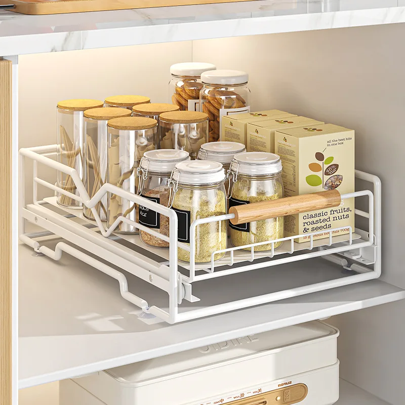 Kitchen Household Drain Bowl Rack Layered Seasoning Bowl Rack in Cabinet Double Layer Drawer Type Pull Basket Dish Storage Rack
Kitchen Household Drain Bowl Rack Layered Seasoning Bowl Rack in Cabinet Double Layer Drawer Type Pull Basket Dish Storage Rack