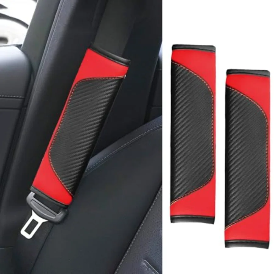 2PCS Car Seat Belt Cover Pad, Soft Carbon Fiber Leather Seatbelt Shoulder Protector for a More Comfortable Driving, Universal S
2PCS Car Seat Belt Cover Pad, Soft Carbon Fiber Leather Seatbelt Shoulder Protector for a More Comfortable Driving, Universal S