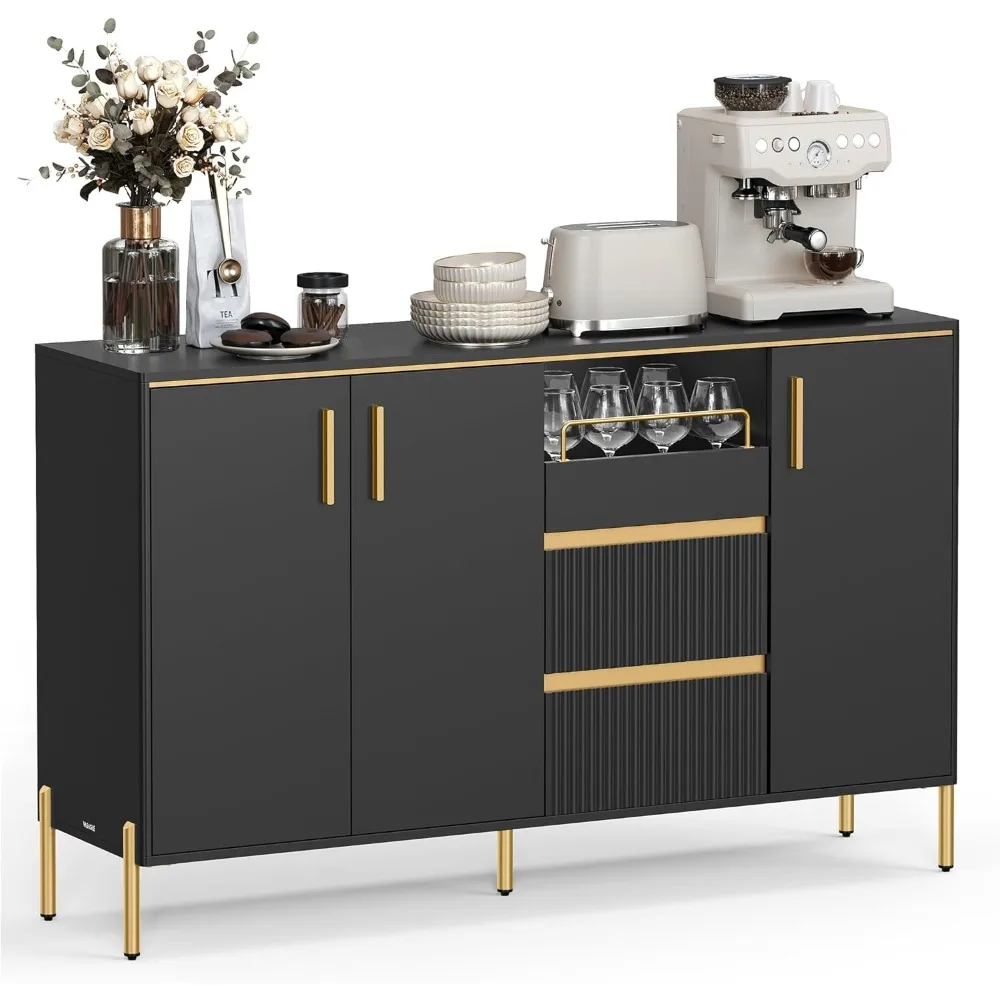 Storage Buffet Cabinet with Sideboard, Kitchen Drawer Unit, Adjustable Shelving, Fluted Drawers for Living Room
Storage Buffet Cabinet with Sideboard, Kitchen Drawer Unit, Adjustable Shelving, Fluted Drawers for Living Room