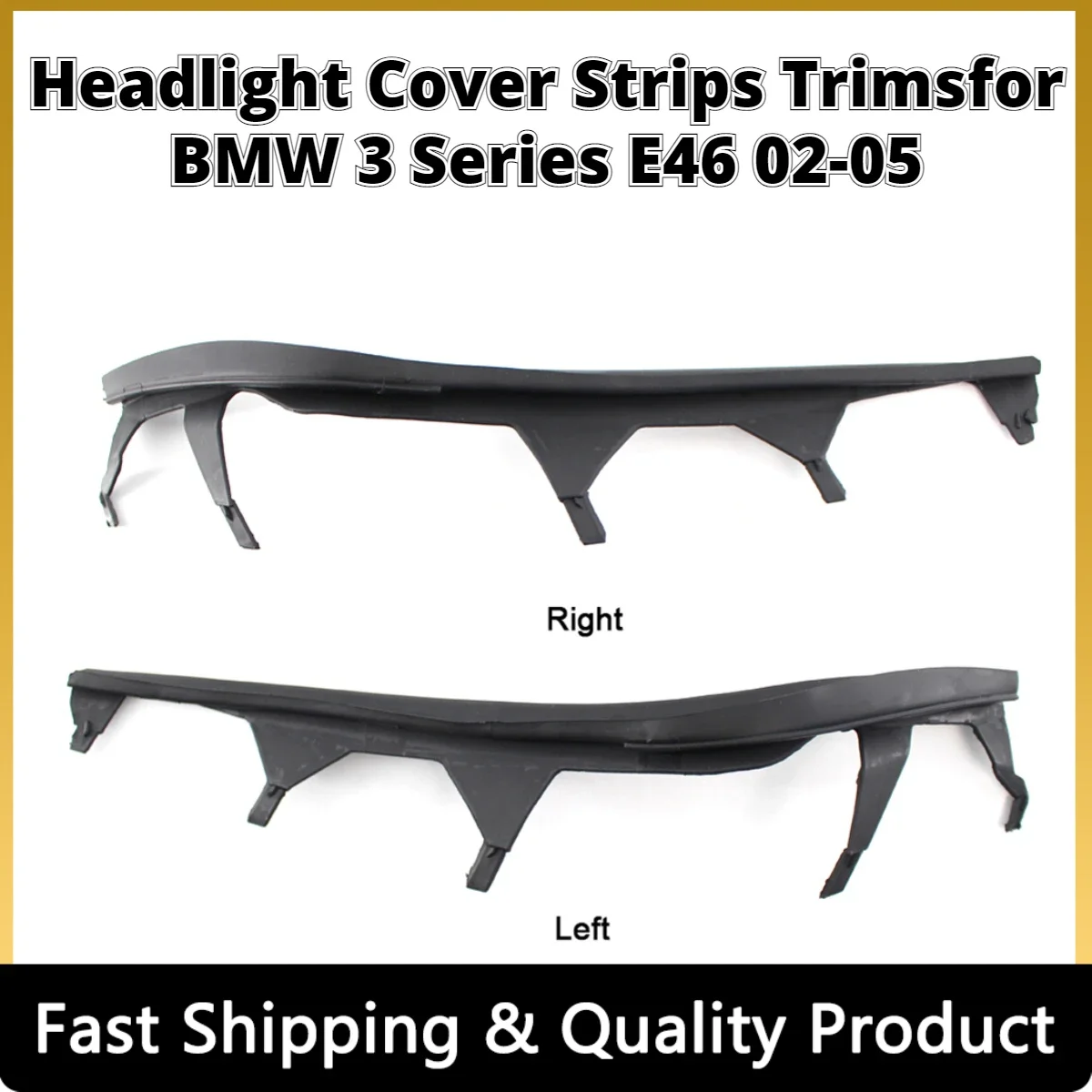 For BMW E46 325i 2002-2005 Car Front Upper Headlight Cover Strips Trims Headlight Sealing Strip Gasket 63126921859 63126921860
For BMW E46 325i 2002-2005 Car Front Upper Headlight Cover Strips Trims Headlight Sealing Strip Gasket 63126921859 63126921860
